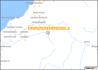 map of Kampung Merapok Hulu