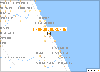 map of Kampung Mercang