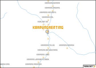 map of Kampung Merting