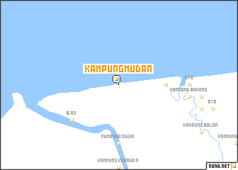 map of Kampung Mudan