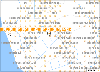 map of Kampung Padang Besar