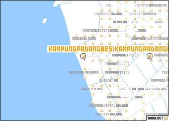 map of Kampung Padang Besar