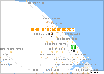 map of Kampung Padang Maras