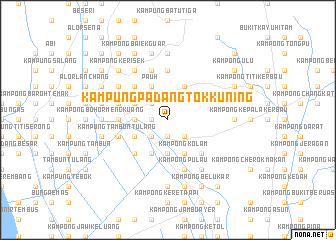 map of Kampung Padang Tok Kuning