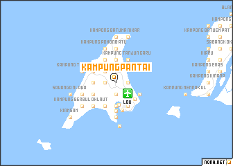 map of Kampung Pantai