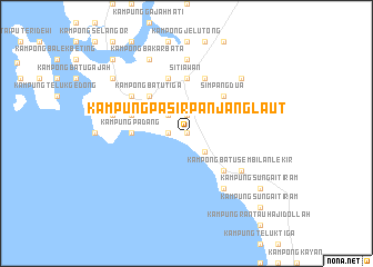 map of Kampung Pasir Panjang Laut