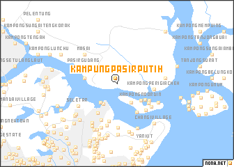map of Kampung Pasir Putih