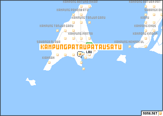 map of Kampung Patau Patau Satu