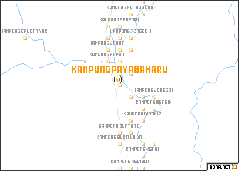 map of Kampung Paya Baharu