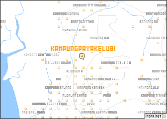 map of Kampung Paya Kelubi