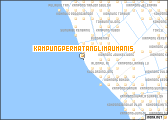 map of Kampung Permatang Limau Manis