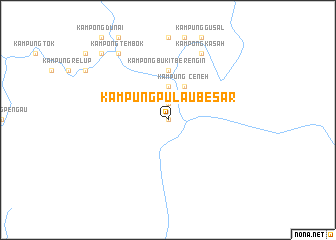 map of Kampung Pulau Besar