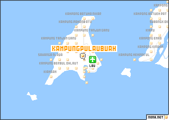 map of Kampung Pulau Buah