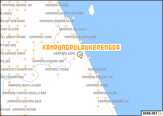 map of Kampung Pulau Kerengga