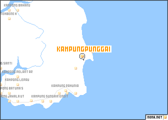 map of Kampung Punggai