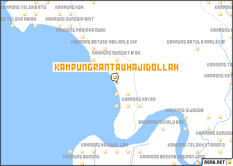 map of Kampung Rantau Haji Dollah