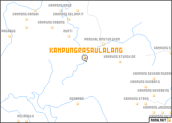 map of Kampung Rasau Lalang