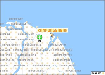 map of Kampung Sabak