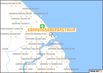 map of Kampung Seberang Takir