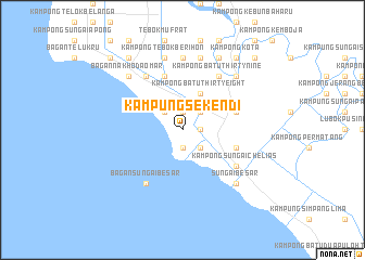 map of Kampung Sekendi