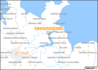 map of Kampung Senari