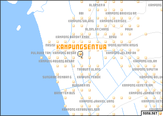 map of Kampung Sentua