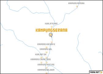 map of Kampung Serana