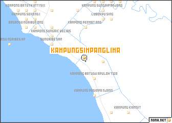 map of Kampung Simpang Lima