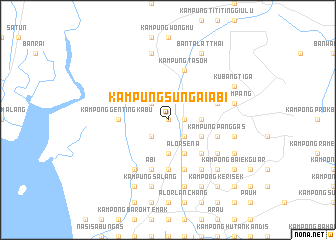 map of Kampung Sungai Abi