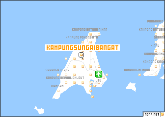 map of Kampung Sungai Bangat