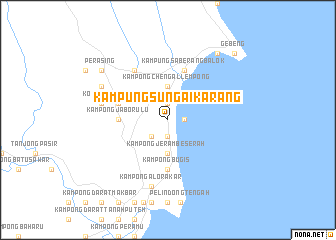 map of Kampung Sungai Karang