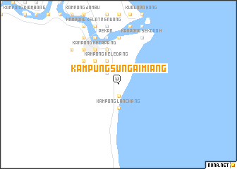 map of Kampung Sungai Miang