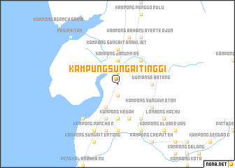 map of Kampung Sungai Tinggi