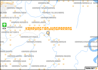 map of Kampung Tanjung Parang