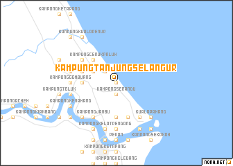 map of Kampung Tanjung Selangur