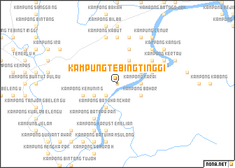 map of Kampung Tebing Tinggi