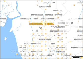 map of Kampung Tebing