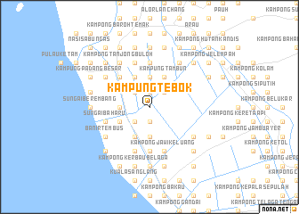 map of Kampung Tebok