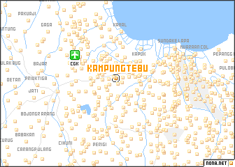 map of Kampungtebu