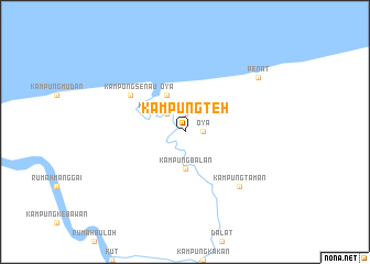 map of Kampung Teh