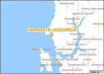 map of Kampung Teluk Senangin