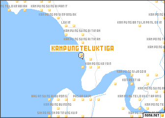 map of Kampung Teluk Tiga