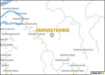 map of Kampung Temiang