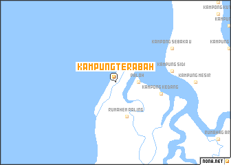 map of Kampung Terabah