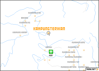 map of Kampung Terikan