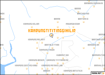 map of Kampung Titi Tinggi Hilir