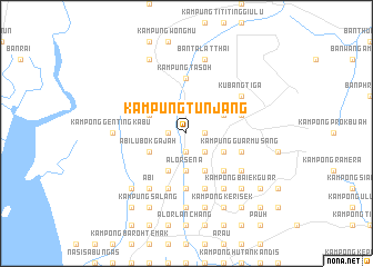 map of Kampung Tunjang
