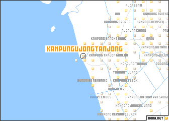 map of Kampung Ujong Tanjong