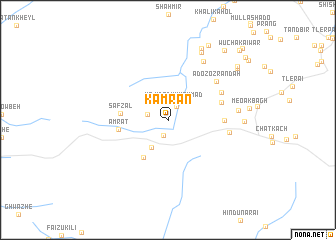 map of Kāmrān