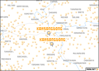 map of Kamsang-dong